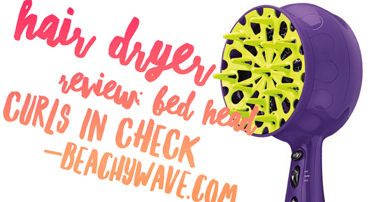 bed head curls in check hair dryer review